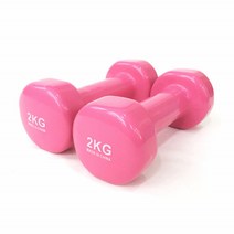 핑크 아령 네오플렌 미용 아령 네오프렌 운동 필라테스 요가 헬스 덤벨 소도구 홈트 홈트레이닝 2kg 2개