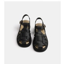 4.5cm 정품 소가죽 피셔맨 샌들 스트랩 여성 여름 발편한 쪼리
