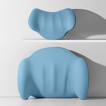 자동차 메모리폼 목 베개 뒷 경부 요추 지지 머리 받침 등 패드 사무실 인테리어 액세서리, [14] Blue Suite