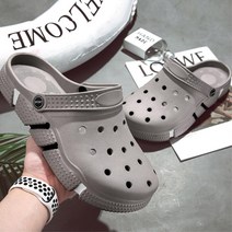 구멍뚫린 무지타입 바캉스 신발 슬리퍼 20대남성