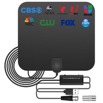 앰프 용품 4K 37DBI 실내 디지털 HDTV 안테나 TV 3600 마일 반경 증폭기 isdb-tb 지우기 위성 접시 신호 수신기 공중, 03 37DBI