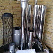 스텐연통 150mm/ 스텐연도 /벽난로스텐연통/화목난로연통/동원벽난로/흑관, 방열관