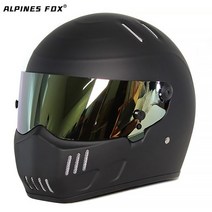 할리 베스파 레트로 클래식 헬멧 클래식 레트로 오토바이 헬멧 풀 페이스 카트 레이싱 심슨 스타일 DOT 인, 04 Matte Black Gold