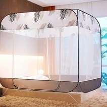 몽골게르텐트 대형 홈화이트 모기 메쉬 그물 유르트 캐노피 싱글 더블 침대 프레임 커튼 접이식 방지 여행, 02 G21_02 W150x L200x H170