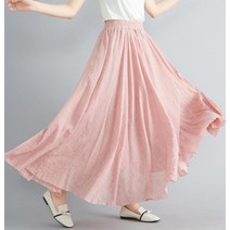 G124007 사랄라 허리밴딩 롱스커트
