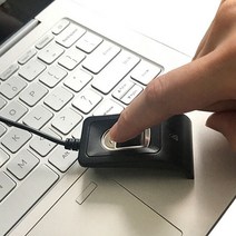 사무실 근태 출퇴근기록카드소형 USB 지문 판독기 스캐너 신뢰할 수 있는 생체 인식 액세스 제어 출석 시, Black, 01 Black