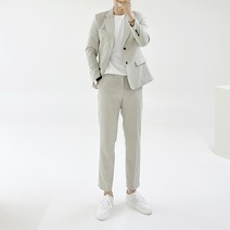 아도르클래식 바운드 2컬러 봄 여름 린넨 마 캐주얼 빅사이즈 정장 결혼식 수트