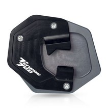 오토바이 사이드 스탠드 확대 플레이트 킥 확장 야마하 테네레 700 테네레700 XTZ T700 2019 2020 2021, gray black