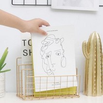 3단 매거진랙 철제 잡지꽂이 사각 미니 책꽂이 신문 가판대 에세이 미용실 책진열대 보관, 블랙