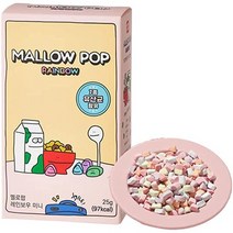 VANILLA MALLOW POP 말로우 팝 레인보우 1상자(25G) 마시멜로 드라이 마시멜로 건조 마시멜로, One Color, One Size, 25g, 1개