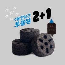 [2+1 행사] 지바바 커피착화탄 커피박 착화 차콜 캠핑 구이용숯 바베큐 숯 바비큐