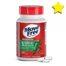 무브 프리 Move Free 글루코사민 콘드로이틴 120개 3팩, 1 강철체력