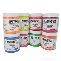 [골덴]Flourescent(형광) 아크릴물감낱색 119ml 시리즈 5 (색상 선택), [6286490]4630 / FlourescentOrange