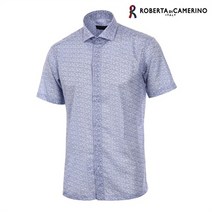 로베르따디까메리노 NC13 쿨매쉬프린트셔츠 RL22062