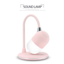 [JUNI] 블루투스스피커 무드등 핸드폰 무선충전기~DA-BL10 올in원, 1개, L4스탠드(핑크)