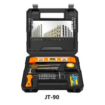 Habo 가정용 휴대용 공구세트 만능 다용도 기리 드릴 비트 목공기리 70PCS 정밀 수공구세트, JT-90