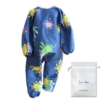 소아베 아트 플레이 유아동 전신 미술가운 -3color/면100%, 블루