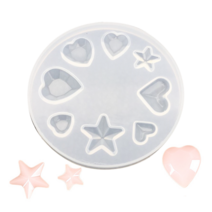 드그라쎄 실리콘몰드 - 볼록 보석 펜던트 몰드 8구 큐빅 젬 레진아트 공예