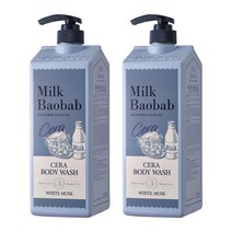 밀크바오밥 세라 바디워시 화이트머스크 1200ml 2개