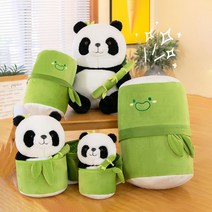판다인형 에버랜드 푸바오인형 죽순 팬더 백팩 뽀글이 장난감, 대나무 통 판다, 35cm