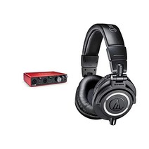 포커스라이트 Scarlett 8i6(3세대) USB 오디오 인터페이스 + 테크니카 ATH M50X 헤드폰 분리형 케이블 포함