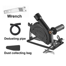 핸드 앵글 그라인더 컨버터 커터 커팅 머신 수리 전기 체인 톱 원형 브래킷 DIY 스탠드 휠 홀더 도구, [01] A- Bracket, BWith Dust bag
