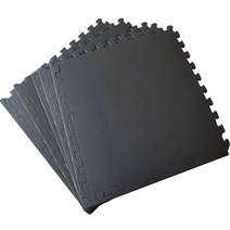 홈짐 폼 바닥 매트 기숙사 단열 방음 층간 소음 운동, 블랙_60x60x2.0cm 1 조각