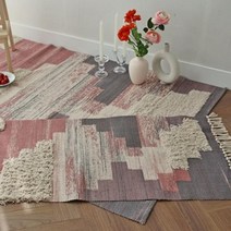 아트박스/더프리그 페이스 빈티지 태슬 면 러그 60x130 - 2color