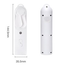 미니에어컨 2 in 1 USB 충전식 휴대용 물 스프레이 미스트 팬 얼굴 기선 보습 미니 냉각 에어컨 가습기, [01] White