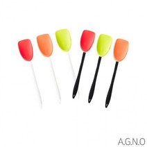 아그노 실리콘 볶음스푼 6종 택1 요리도구 조리도구 조리기구 주방용품 국자세트, 화이트그린