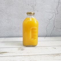 에이드병 델몬트병 500ml-마개색상 5가지 선택가능 델몬트유리병 레트로유리병, 500ml, 38파이 골드