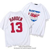 NETS 제임스하든 13 브루클린네츠 NBA 면 티셔츠 반팔 스웻 빅사이즈 슈팅 져지 저지 유니폼 농구 웜업 복