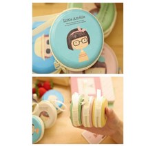 GVP 원형 이어폰 동전지갑 동전파우치 원형동전지갑 원형동전파우치 이어폰케이스 원형동전케이스 작은파우치 동전케이스 휴대용파우치 원형파우치