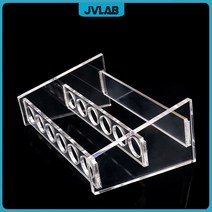 플렉시 유리 랙 비색 튜브 홀더 테스트 Standand 10 ml X 6 구멍 직경 16 mm 화학 실험실 용품 1 PCS