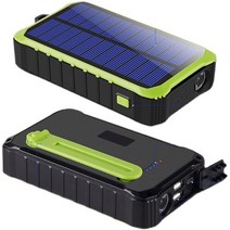 휴대용 자가발전기 긴급 휴대폰충전 간이 소형 비상용, 12000mAh 대용량그린 신모델