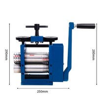 압연기 가공 수동 귀금속 원형 압착 롤링 플랫 하프 라운드 스퀘어 시트 와이어 손 미니, 나는 유형