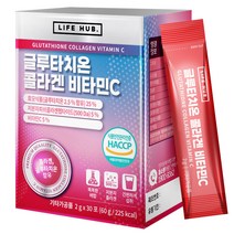 라이프허브 글루타치온 콜라겐 비타민C 분말 스틱, 30포 (1개월분), 2g