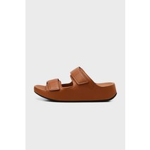 핏플랍 FITFLOP 핏플랍 남성 사멜 벨크로 슬리퍼 레더 Light Tan - 기타