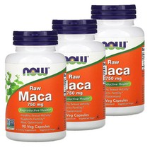 나우푸드 마카 로우 Maca Raw 750mg 90정 Veggie Capsule 3개