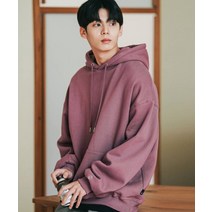 JEMUT 로그 오버핏 기모 후드 페일퍼플 YHHD2302 Log Overfit Napping Hood Palepurple