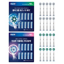 오랄비 전동 칫솔모 10개입 교체 리필 대용량, 초미세모