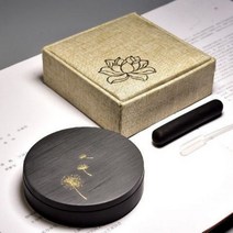 미니벼루 가벼운 서예 지필묵 필방 캘리그라피 붓글씨 벼루, A