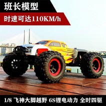 FSR 1/8 몬스터 트럭 RC 모델 차량 RTR 합금 리모컨 전문 오프로드 원격 레이싱, 01 green