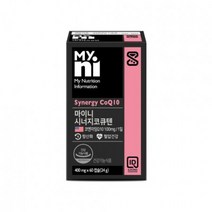 일동제약 마이니 시너지코큐텐 400mg x 60캡슐(24g) 항산화 혈압건강 코엔자임, 마이니시너지1박스, 1개