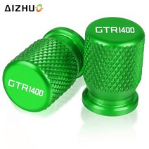 GTR1400 바이크 오토바이 CNC 차량 휠 타이어 밸브 스템 캡 커버 액세서리 가와사키 GTR 1400 CONCOURS 2007-, [04] Green GTR1400 LOGO