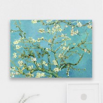 아트빈 인테리어 캔버스 액자 고흐 꽃피는 아몬드나무 A2 (420x594x30mm) 그림액자 수작업 제품 고흐명화 주문제작 상품 갤러리랩 방식 공간갤러리 입주선물 지인선물 신중한 구매, 캔버스원단