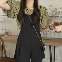 카키 포인트 퍼프소매 러블리 블라우스 6d6 롱 원피스 자켓 크롭 랩 꾸안꾸 베스트 조끼 야상 간절기룩