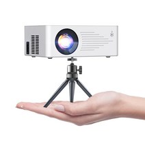 TMY 아이폰용 미니 프로젝터 5G Wi-Fi 및 블루투스가 있는 휴대용 1080P HD 프로젝터 【삼각대 포함】 iOS/안드로이드/PC/TV 스틱/HDMI/AV/USB용 95