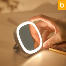 유즈비 LED 조명 휴대용 미니손거울 LED거울 조명, 선택:핑크