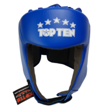 TOPTEN 탑텐 헤드기어 AIBA 공인 복싱 권투 스파링 격투 훈련, 블루